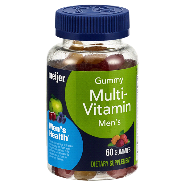 slide 1 of 1, Meijer Gummy Multi-Vitamin Men’s, 60 ct