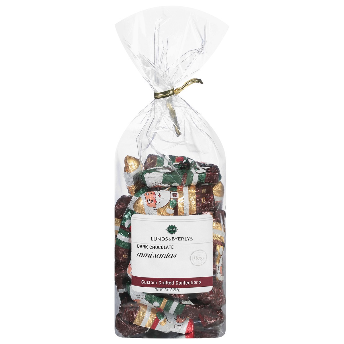 slide 8 of 14, Lunds & Byerlys Dark Chocolate Santas Mini 7.5 oz, 7.5 oz