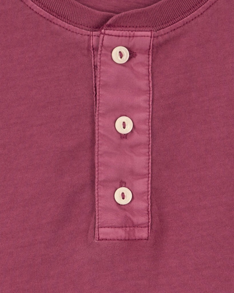 slide 2 of 2, Oshkosh Kid Short-Sleeve Henley Tee Red 4, 1 ct