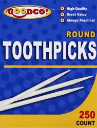 GoodCo Round Toothpicks 250 ea