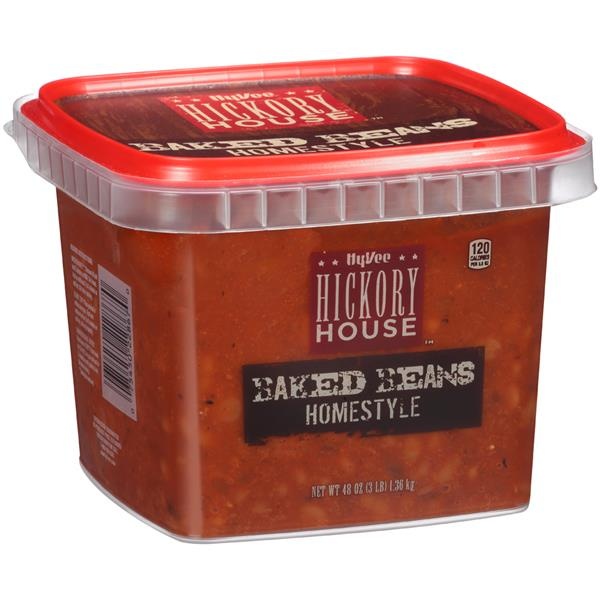 slide 1 of 1, Hy-Vee Hickory House Homestyle Baked Beans, 48 oz