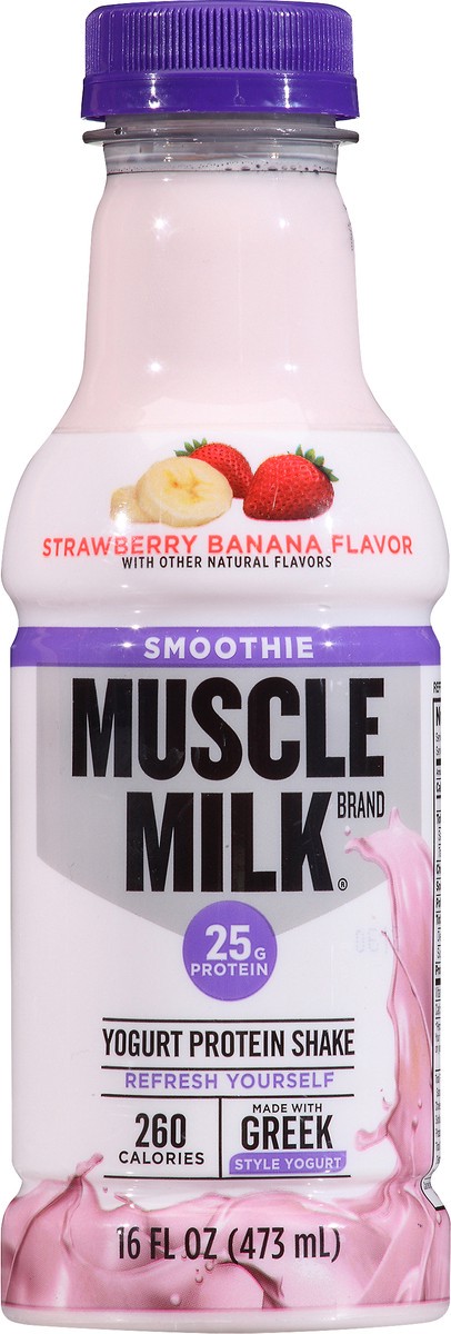 slide 3 of 11, Muscle Milk Smoothie Yogurt Strawberry Banana Flavor Protein Shake 16 oz, 16 oz