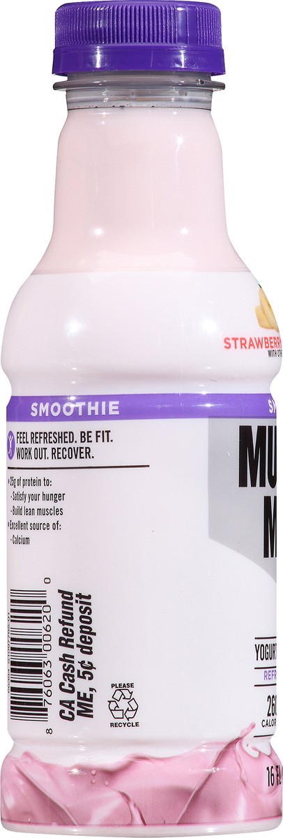 slide 7 of 11, Muscle Milk Smoothie Yogurt Strawberry Banana Flavor Protein Shake 16 oz, 16 oz