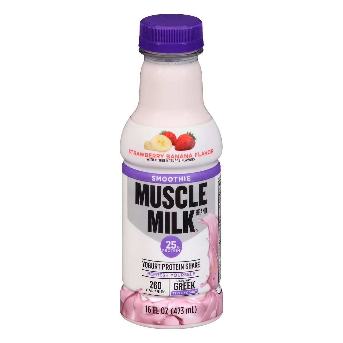 slide 11 of 11, Muscle Milk Smoothie Yogurt Strawberry Banana Flavor Protein Shake 16 oz, 16 oz