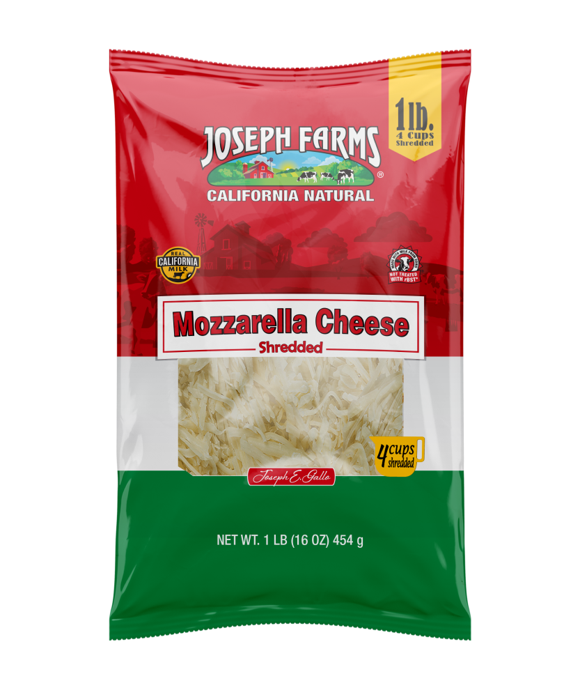 slide 1 of 1, Joseph Farms Mozzarella Shredded, 16 oz