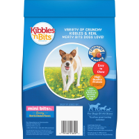 slide 15 of 16, Kibbles 'N Bits Small Breed, Mini Bits, Savory Beef and Chicken Flavor Dog Food, 3.5-Pound, 