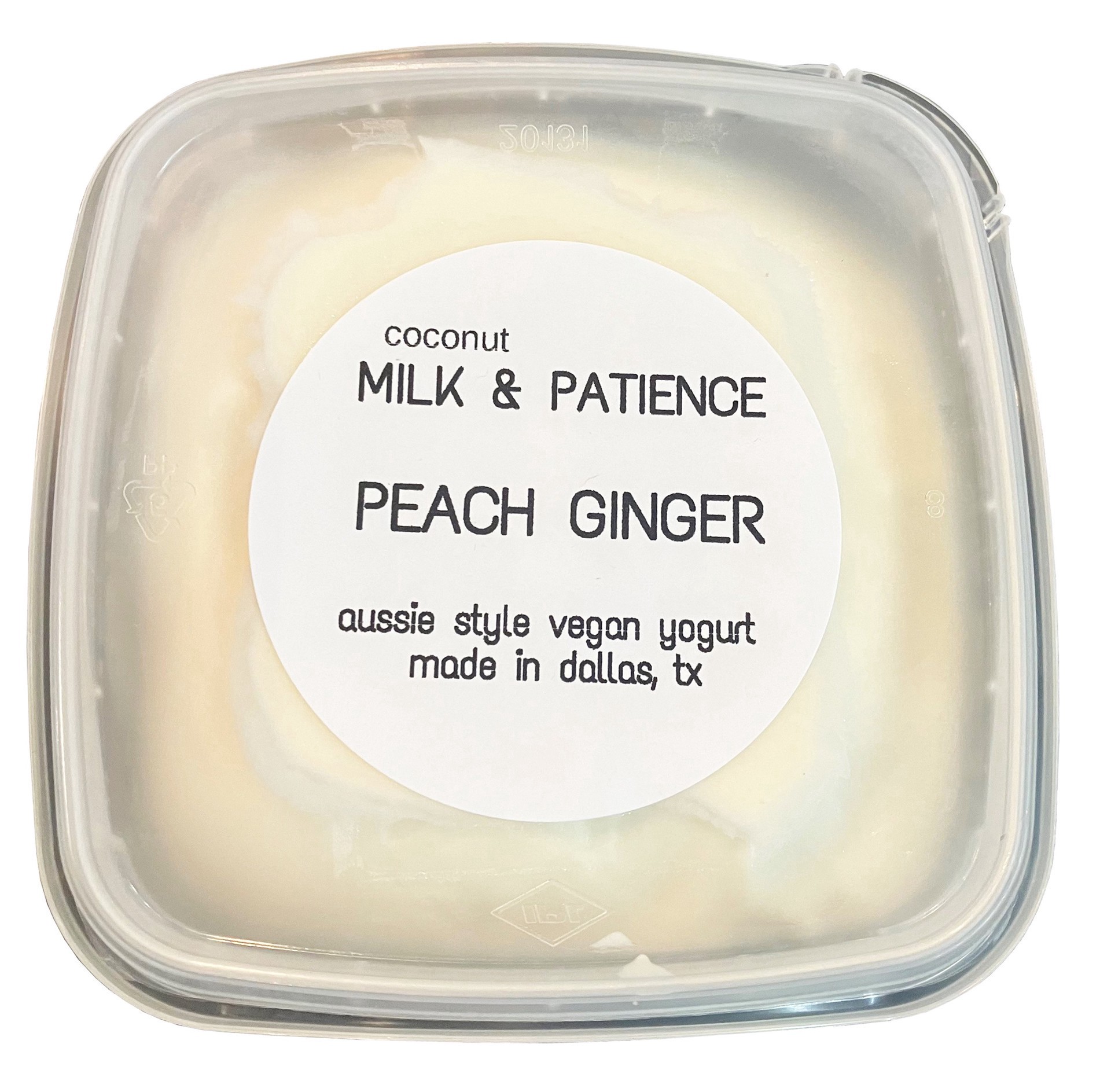 slide 1 of 1, Milk & Patience Peach Ginger Aussie Style Vegan Yogurt, 8 oz