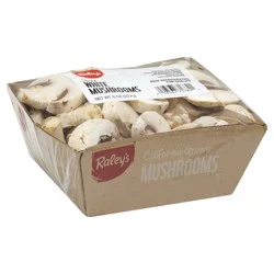 Raley's Sliced White Mushrooms 8 oz