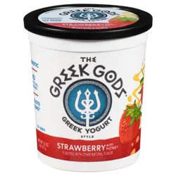 The Greek Gods Strawberry with Honey Greek Style Yogurt 32 oz. Tub