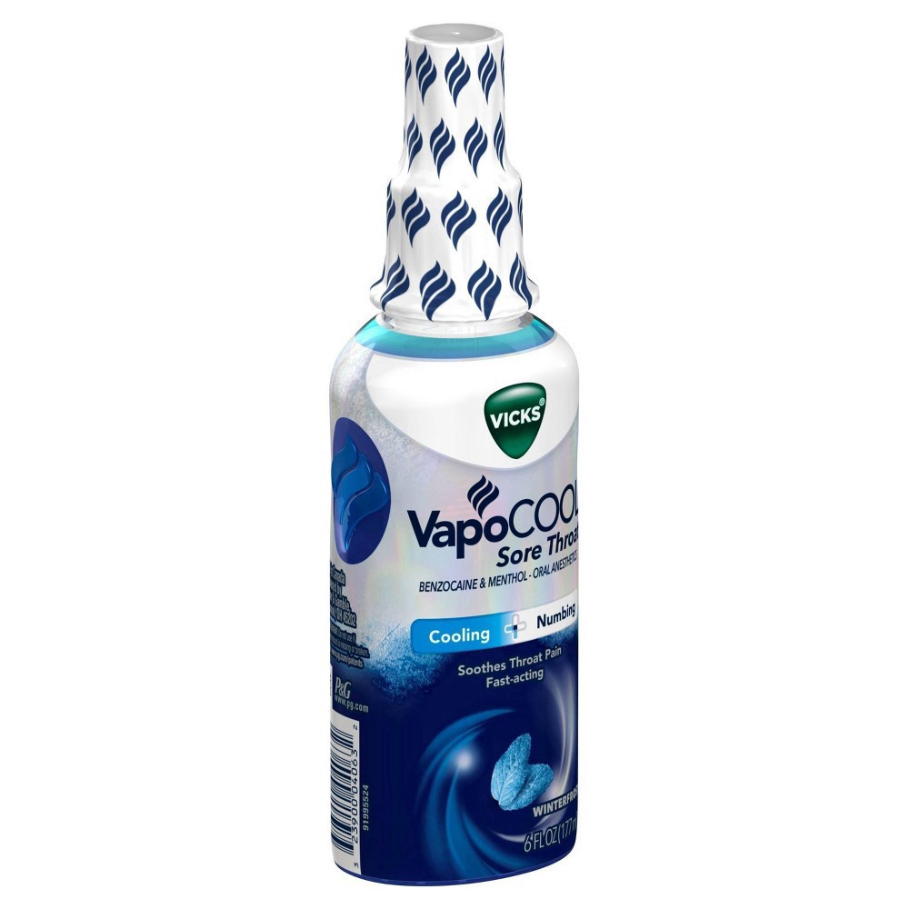 slide 9 of 15, Vicks VapoCOOL Sore Throat Spray - Winterfrost - 6 fl oz, 6 fl oz