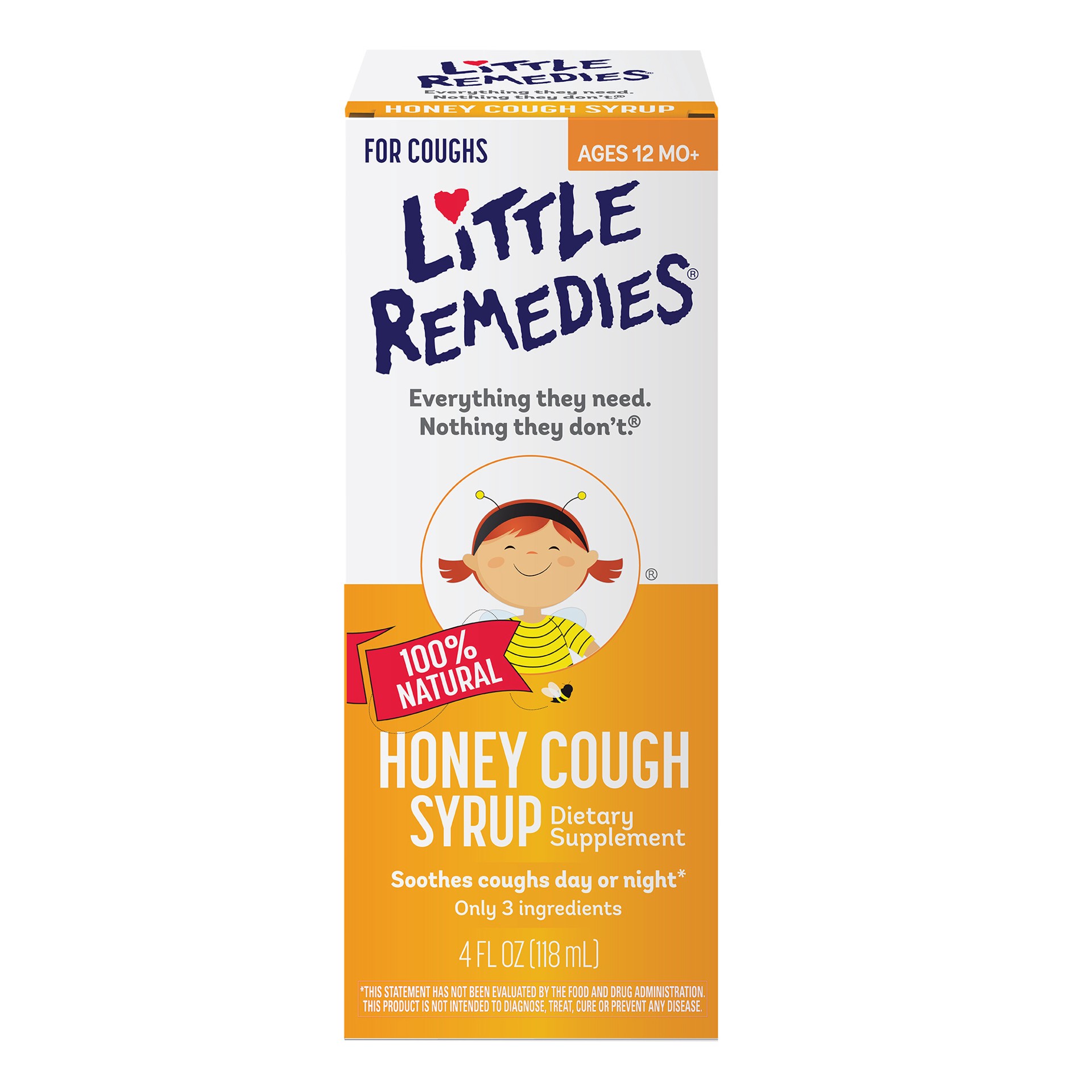 slide 1 of 10, Little Remedies Honey Cough Syrup, 100% Natural, 12 Months & up, 4 fl oz, 4 fl oz