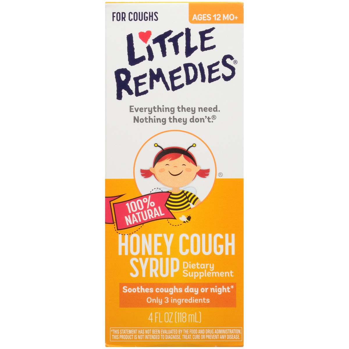 slide 8 of 10, Little Remedies Honey Cough Syrup, 100% Natural, 12 Months & up, 4 fl oz, 4 fl oz