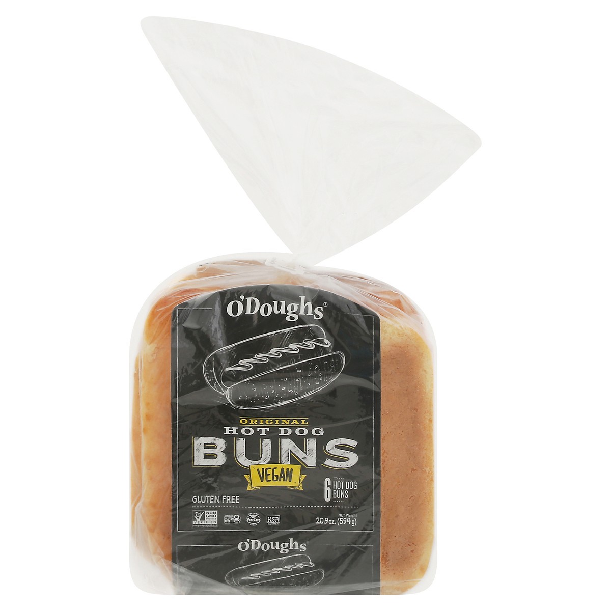 slide 1 of 9, O'Doughs O'doughs Original Gluten Free Hot Dog Buns, 1 ct