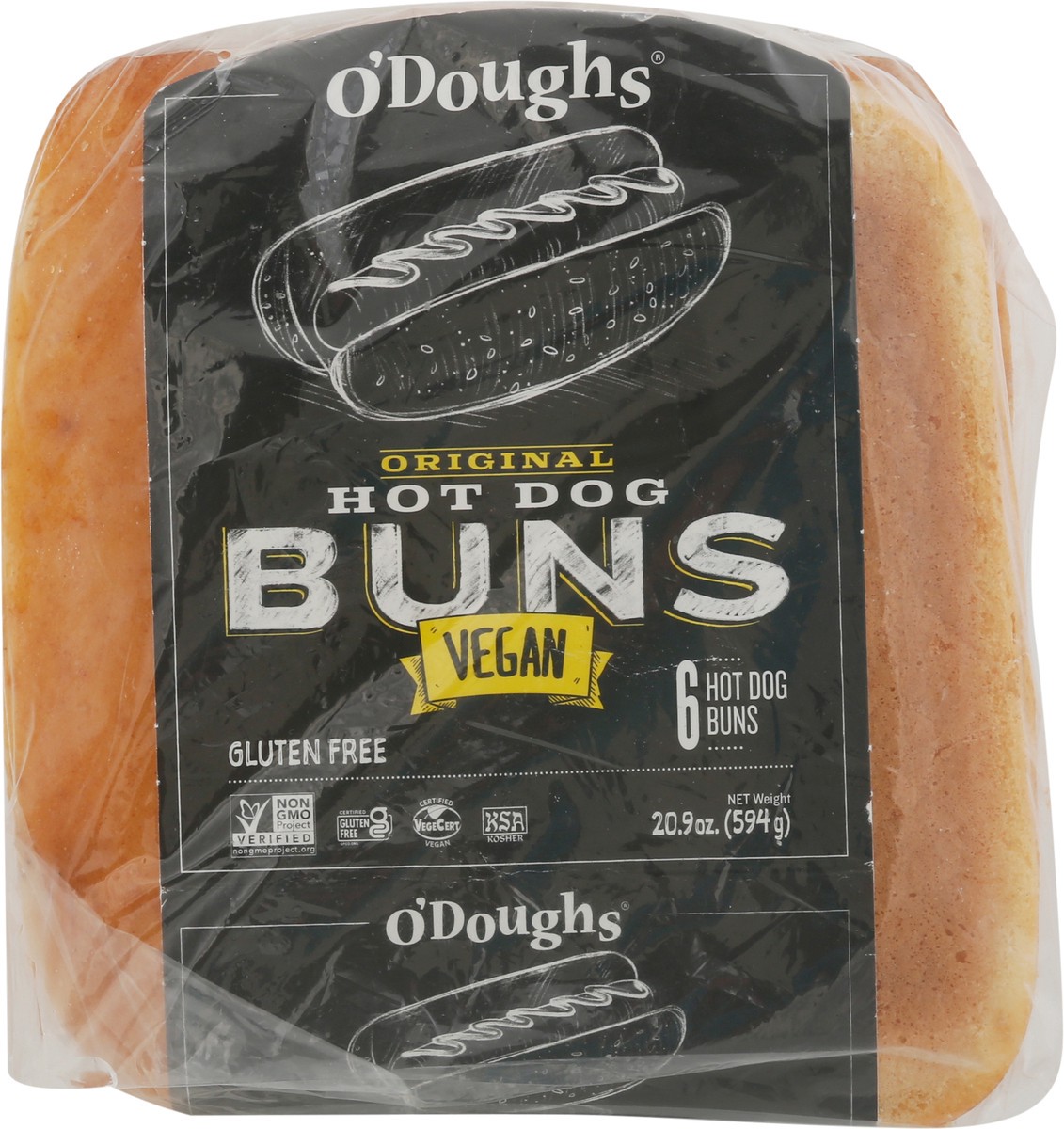 slide 6 of 9, O'Doughs O'doughs Original Gluten Free Hot Dog Buns, 1 ct