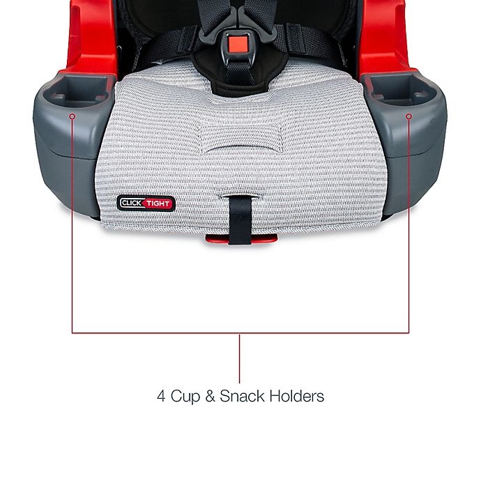 slide 5 of 12, Britax Grow With You ClickTight Clean Comfort Harness-2-Booster Car Seat - Light Grey, 1 ct