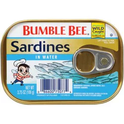 Bumble Bee Wild Caught Sardines in Water 3.75 oz