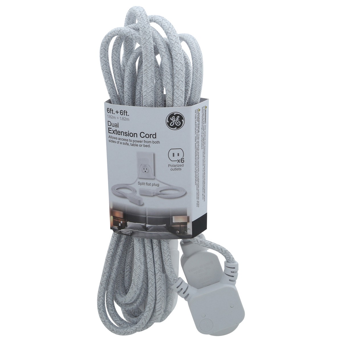 slide 3 of 12, GE Dual Extension Cord 1 ea, 1 ct