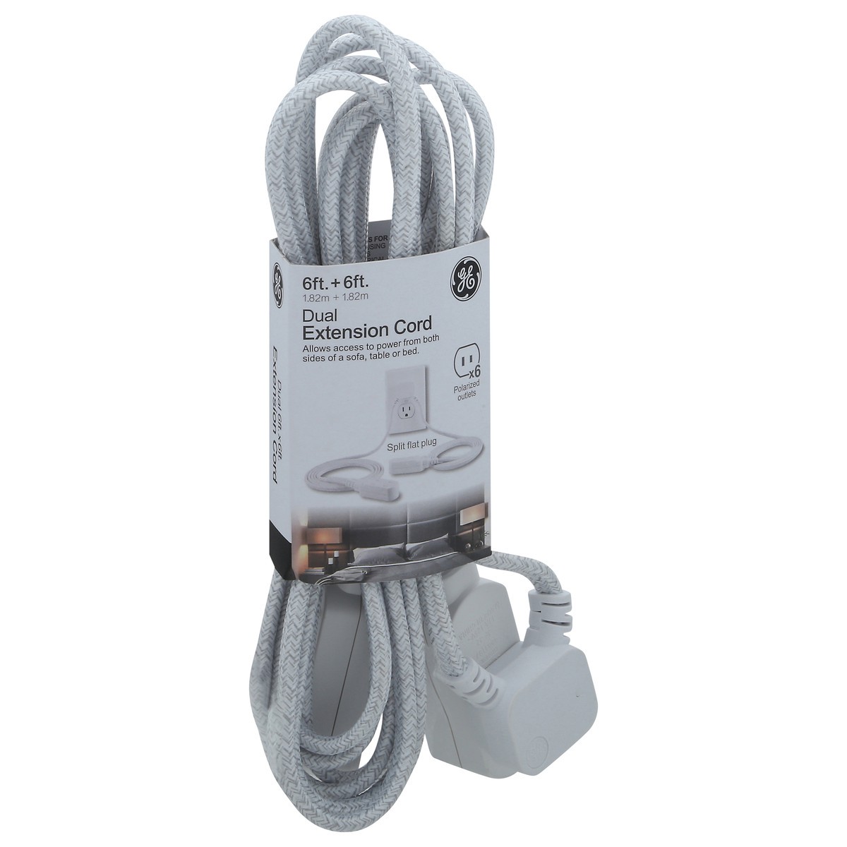 slide 2 of 12, GE Dual Extension Cord 1 ea, 1 ct