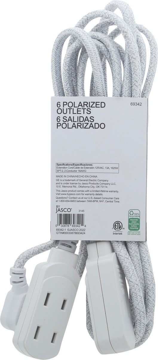 slide 9 of 12, GE Dual Extension Cord 1 ea, 1 ct