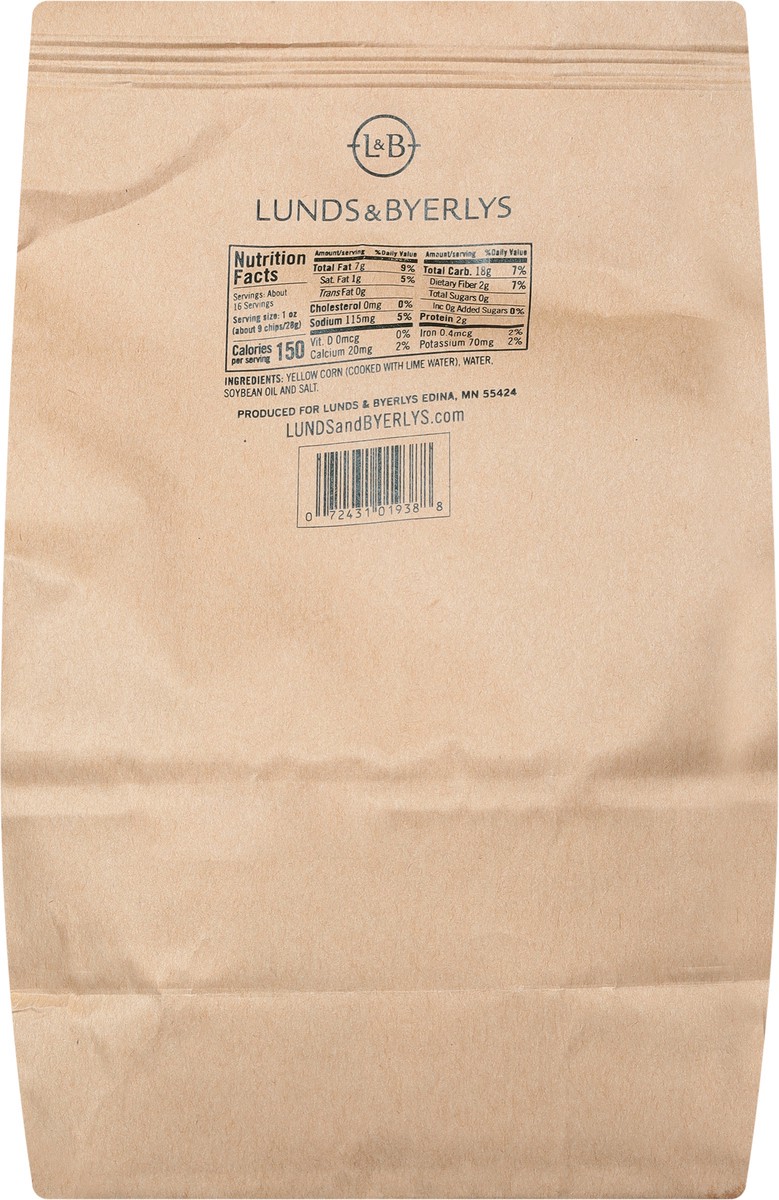 slide 9 of 13, Lunds & Byerlys Yellow Corn Tortilla Chips 16 oz, 16 oz