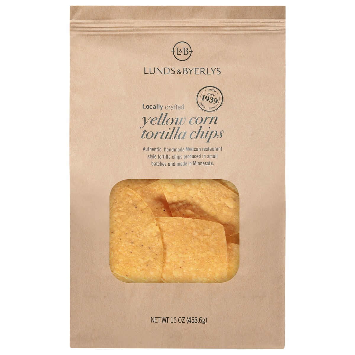 slide 5 of 13, Lunds & Byerlys Yellow Corn Tortilla Chips 16 oz, 16 oz