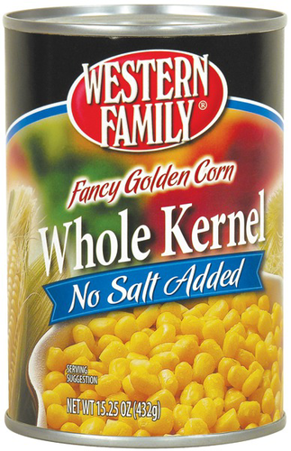 slide 1 of 1, Western Family Whole Kernel Corn, 15.25 oz