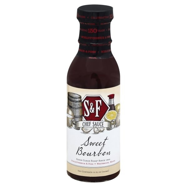 slide 1 of 1, Schlotterbeck & Foss Sweet Bourbon Sauce, 12 fl oz