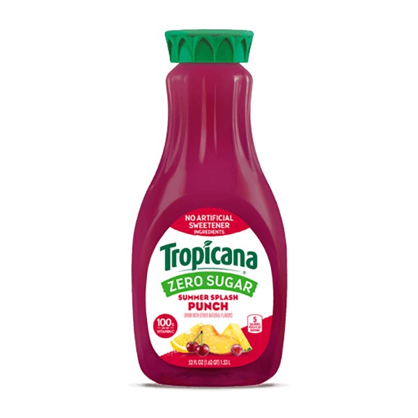 slide 1 of 8, Tropicana Zero Sugar Summer Splash Punch Drink - 52 fl oz, 52 fl oz