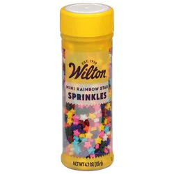 Wilton Rainbow Star Mini Sprinkles 4.7 oz