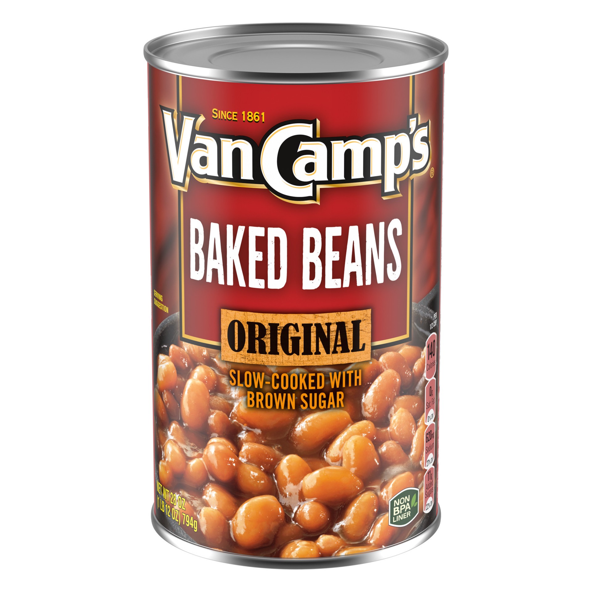 slide 1 of 3, Van Camp's Original Baked Beans 28 oz, 28 oz