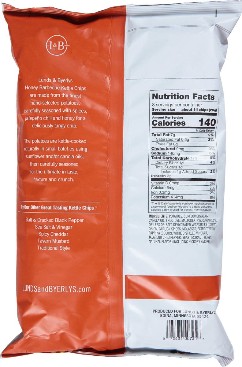 slide 4 of 13, Lunds & Byerlys Extra Crunchy Honey Barbecue Kettle Chips 8 oz, 8 oz
