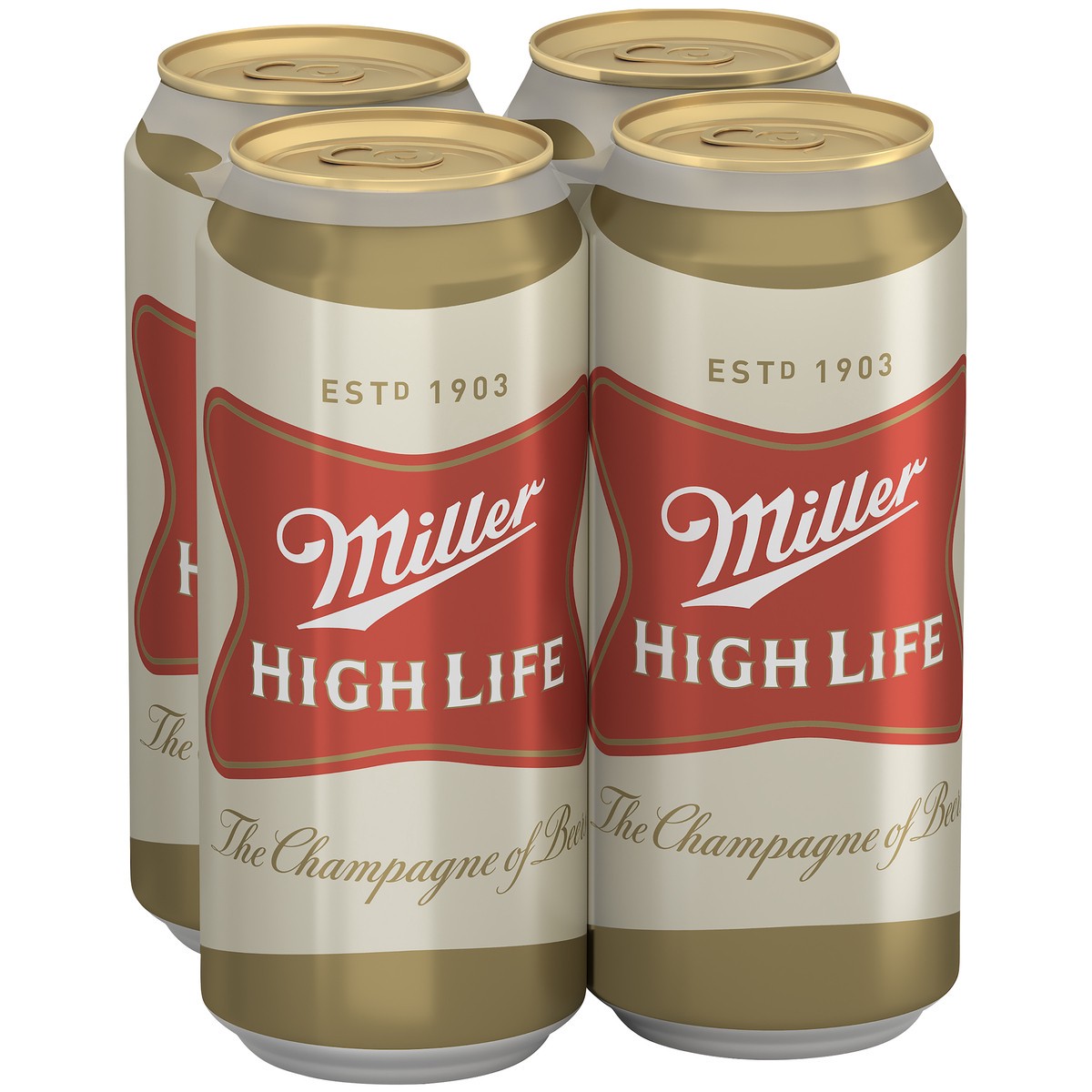 slide 1 of 5, Miller High Life is an American lager beer with the perfect balance of flavor and refreshment. Its crisp, easy-drinking flavor is the epitome of the American lager category with 4.6% ABV. As the Champagne of Beers, it's crisp with a slight sweetness balan, 4 ct; 16 oz
