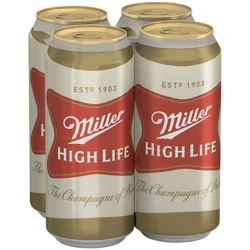Miller High Life is an American lager beer with the perfect balance of flavor and refreshment. Its crisp, easy-drinking flavor is the epitome of the American lager category with 4.6% ABV. As the Champagne of Beers, it's crisp with a slight sweetness balan