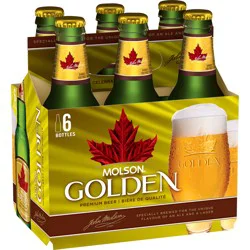Molson beer is a unique blend of ale and lager that delivers the spicy, fruity flavors of ale, combined with the clean, crisp, refreshing qualities of a lager.