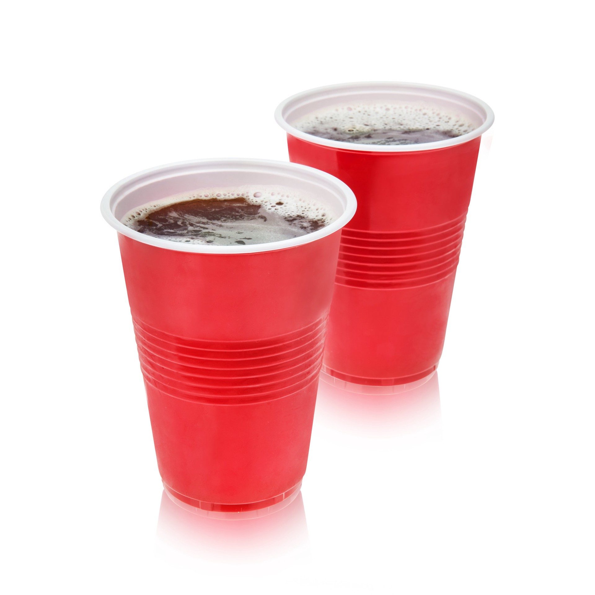 slide 5 of 5, True Red Party Cups, Disposable Cups, Drink Cups for Cocktails and Beer, 16 Ounce Capacity, Plastic, Red, Set of 24, 24 ct