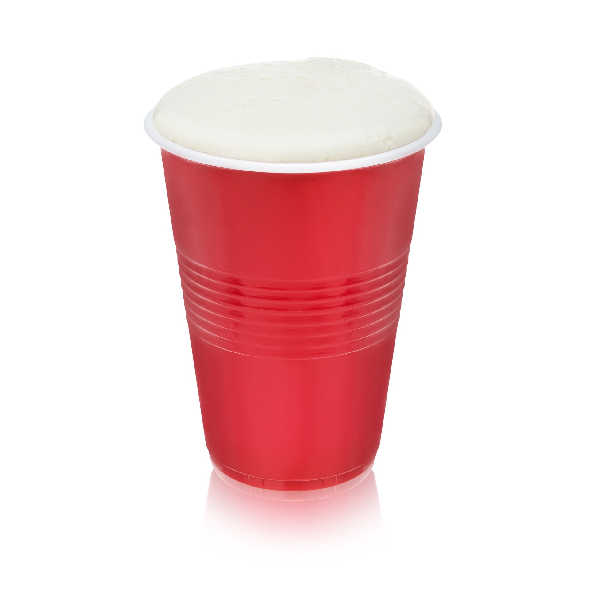 slide 2 of 5, True Red Party Cups, Disposable Cups, Drink Cups for Cocktails and Beer, 16 Ounce Capacity, Plastic, Red, Set of 24, 24 ct