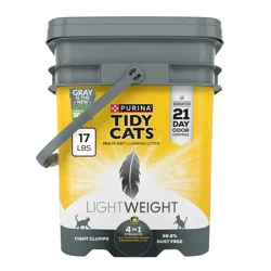 Purina Tidy Cats LightWeight 4-In-1 Strength Multi-Cat, Odor control, Clumping, 99.9 Percent Dust Free Cat Litter
