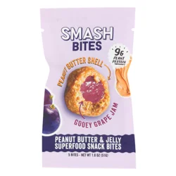 Smash Foods Smash Peanut Butter & Concord Grape Jam Snack Bites