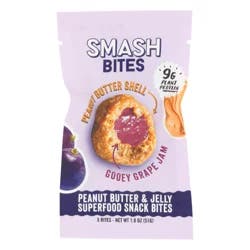 Smash Foods Smash Peanut Butter & Concord Grape Jam Snack Bites
