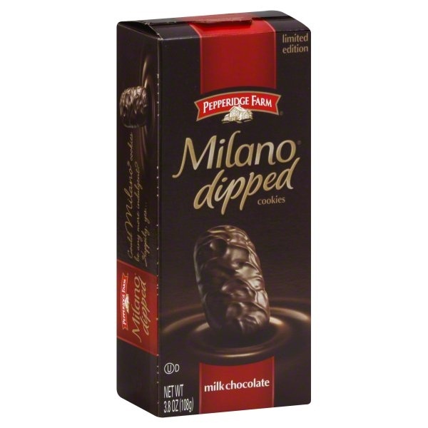 slide 1 of 4, Pepperidge Farm Milano Cookies Milk Chocolate Dipped, 3.8 oz