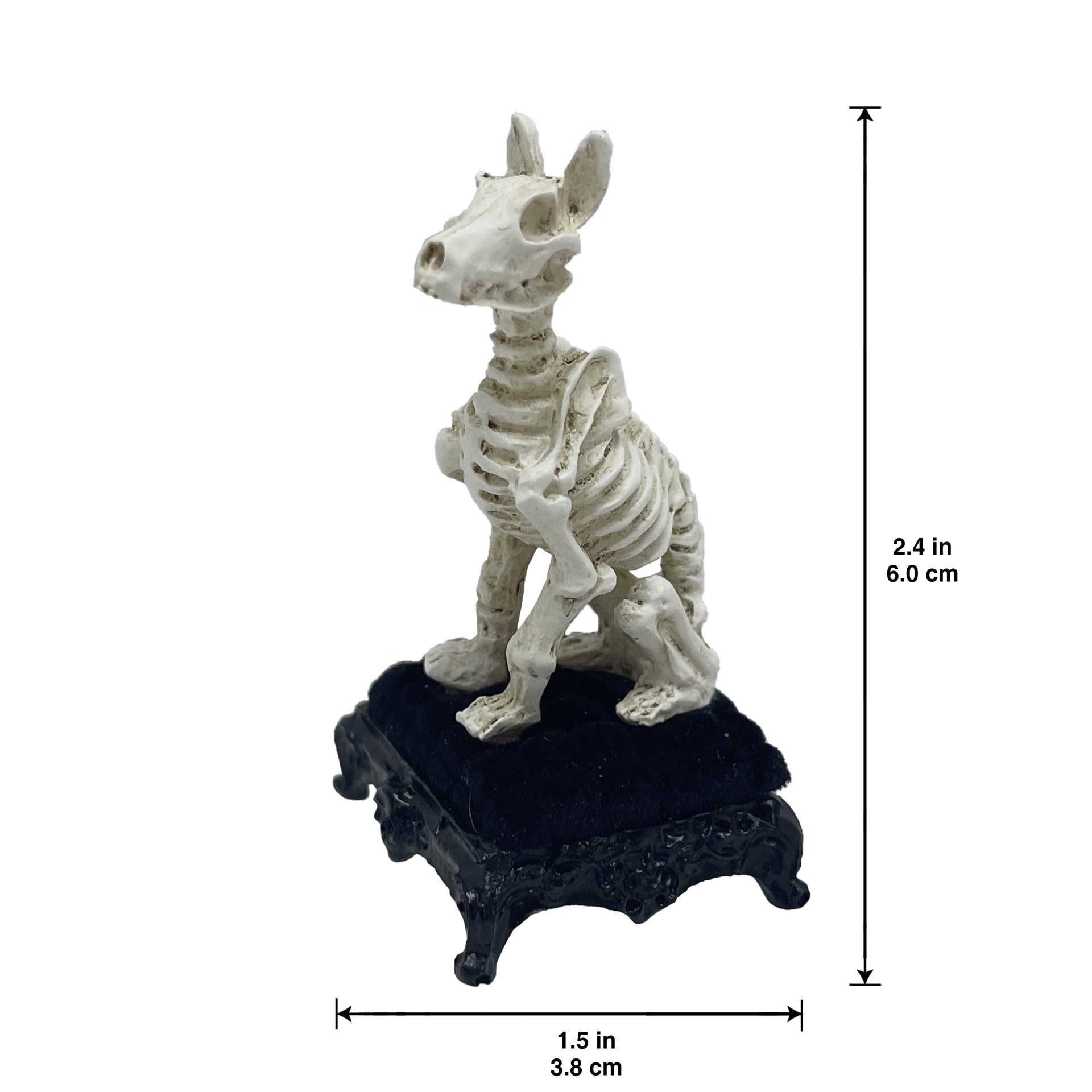 slide 2 of 4, Mini Skeleton Dog By Ashland, 1.5 in x 1.25 in x 2.4 in