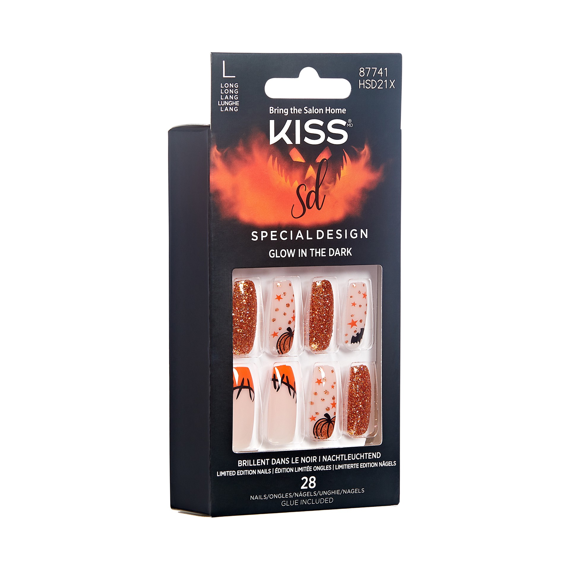 slide 5 of 5, KISS Halloween Special Design Nails, ‘Wicked'', 28 Count, 1 ct