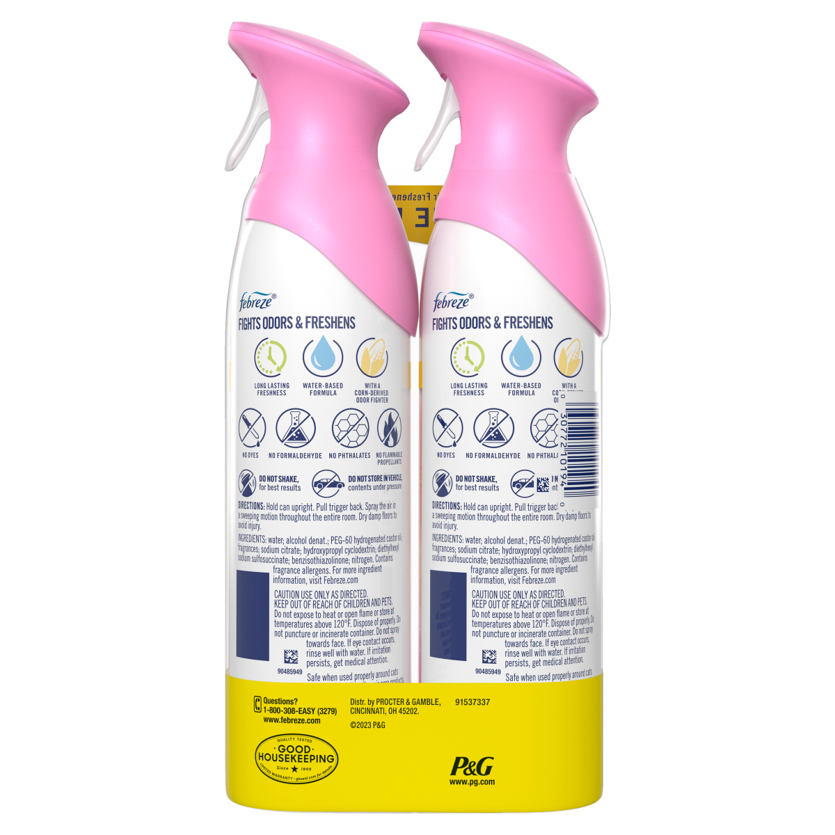 slide 29 of 29, Febreze Air Mist Romance & Desire, Mood-Enhancing Home Air Freshener Spray Aerosol Can, Pack of 2, 8.8 oz