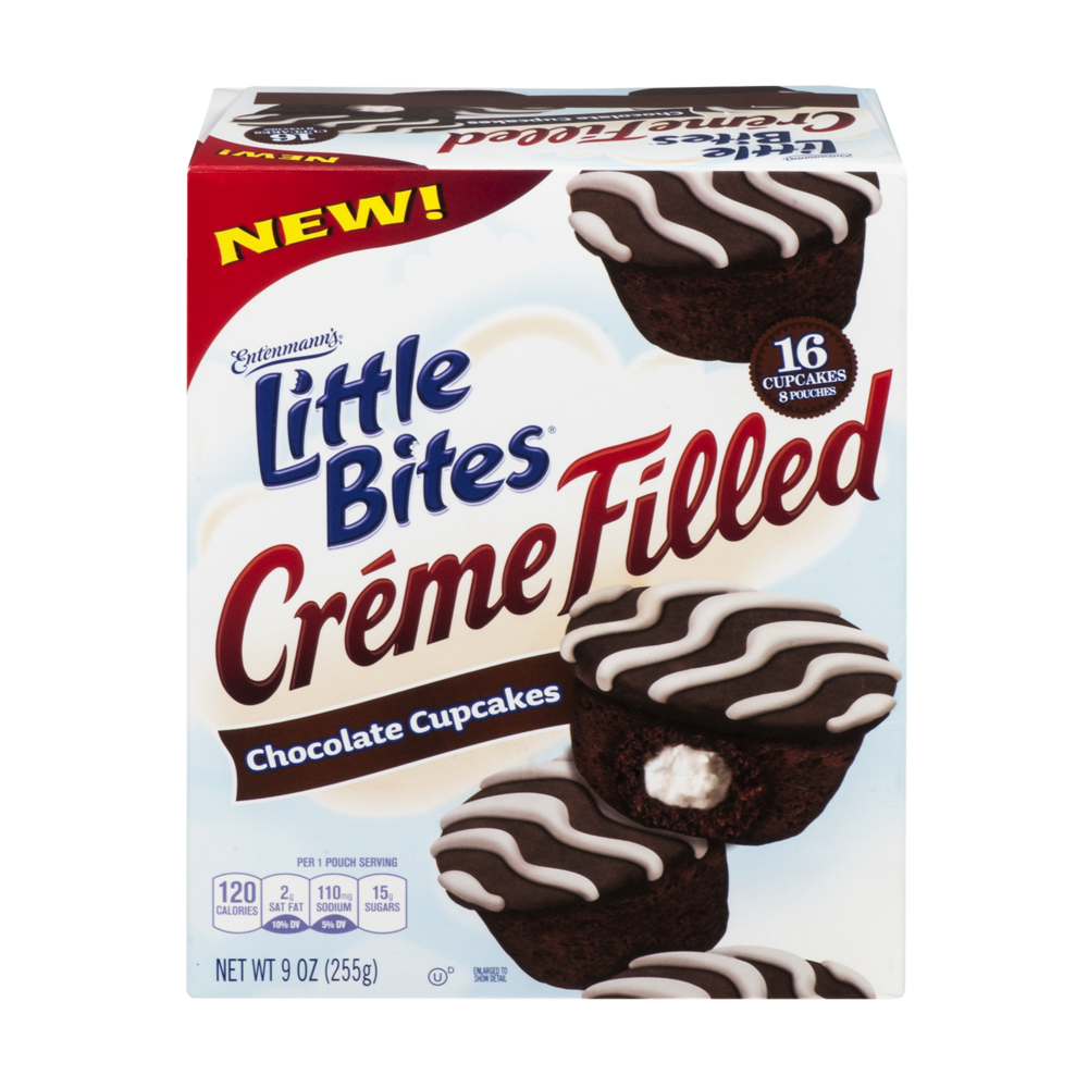 slide 1 of 5, Entenmann's Little Bites Cream/Fld Chocolate, 8 ct