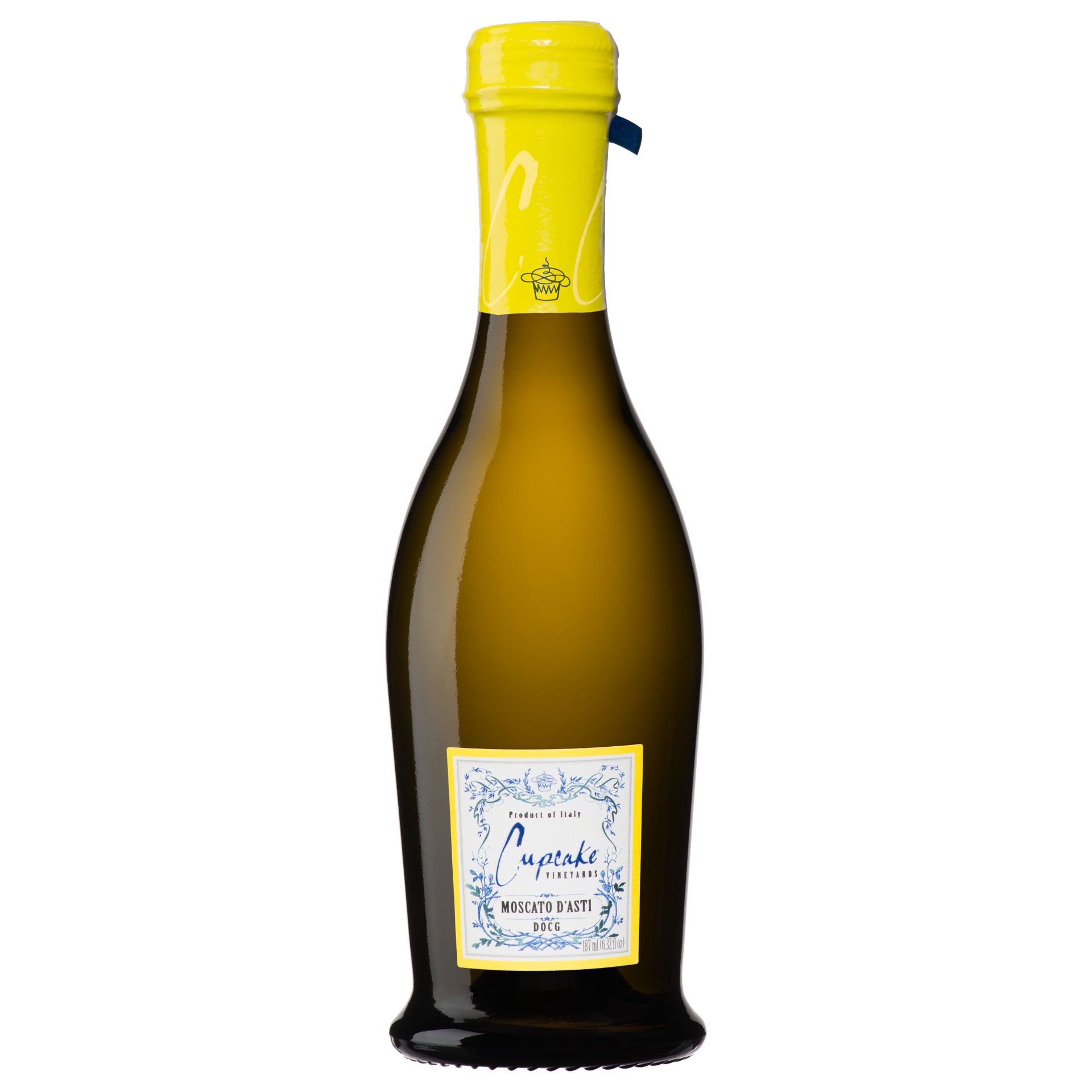 slide 1 of 5, Cupcake Moscato d'Asti, White Wine, Italy 2020, 1 ct, 187ml Bottle, 187 ml