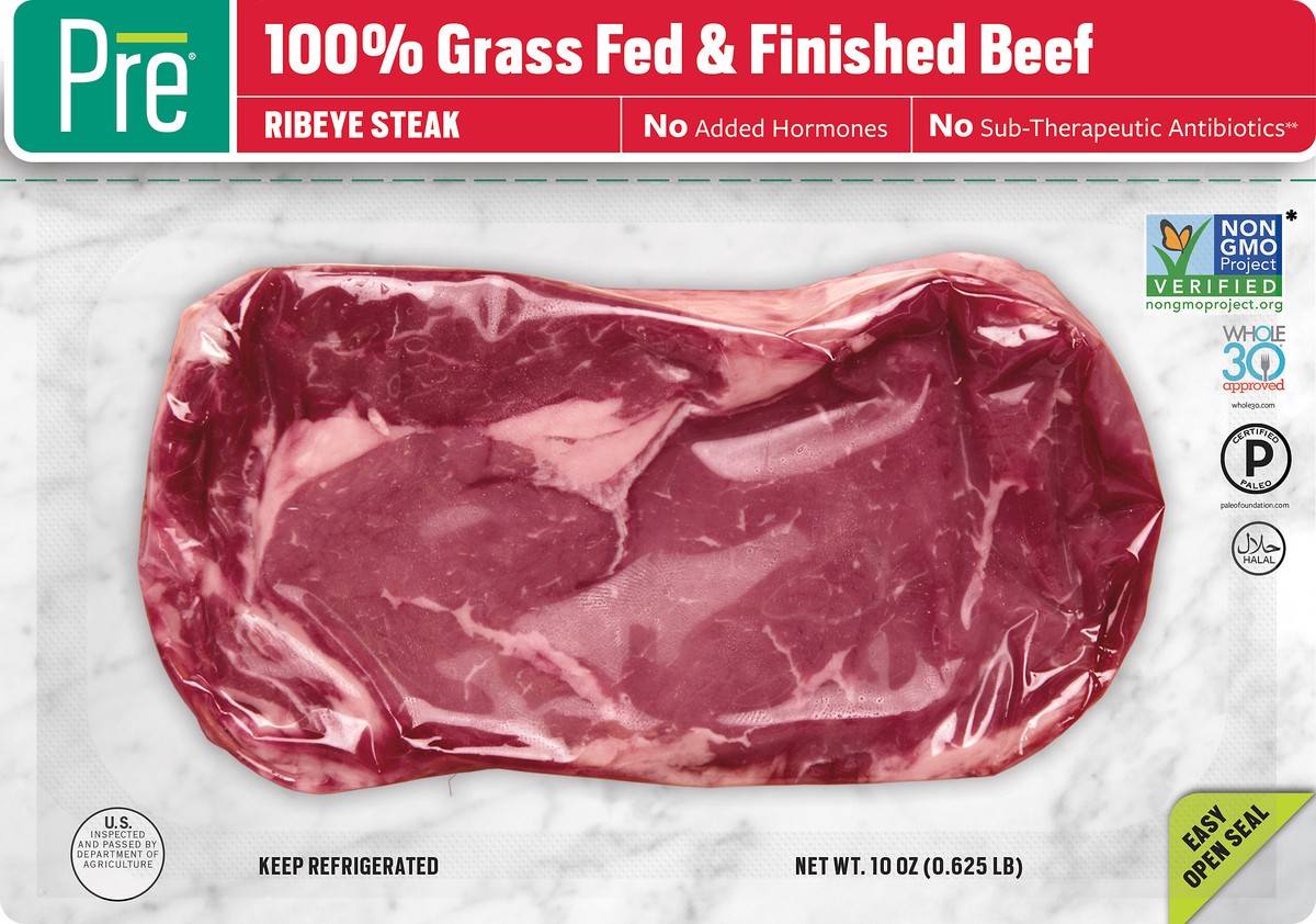 slide 7 of 9, Pre Ribeye Steak Beef 10 oz, 10 oz