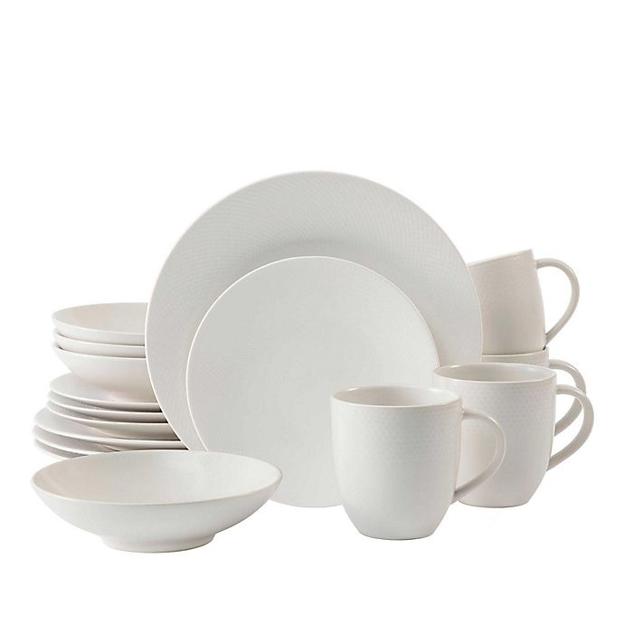 slide 1 of 7, Fortessa Trilliant Dinnerware Set - Ivory, 16 ct