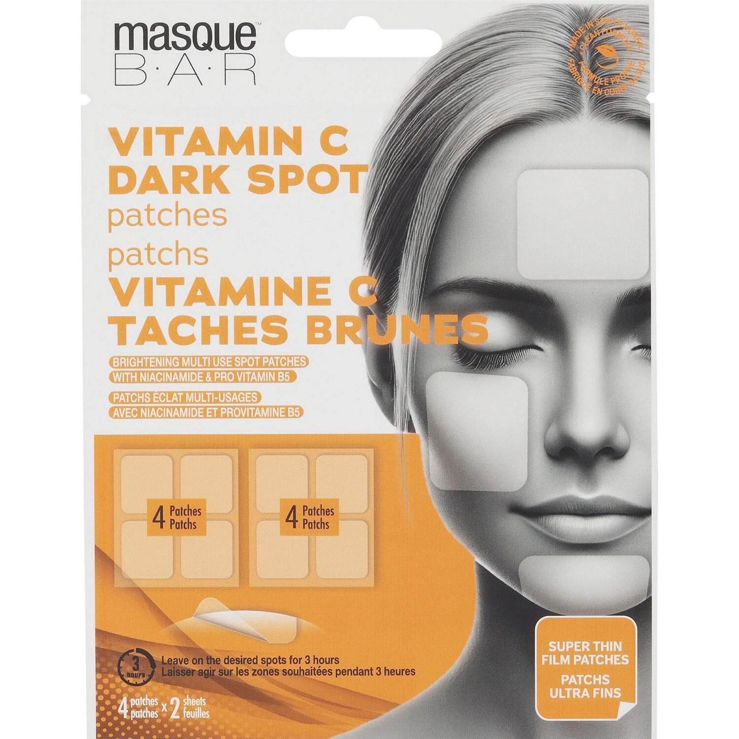 slide 1 of 2, LOOK BEAUTY Masque Bar Vitamin C Dark Spot Patches, 4 ct