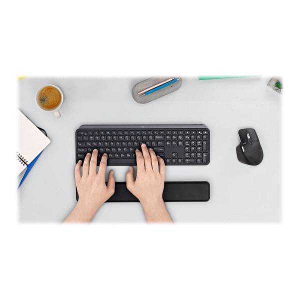 slide 5 of 10, Logitech Mx Palm Rest, 2-9/16" X 16-9/16", Black, 1 ct