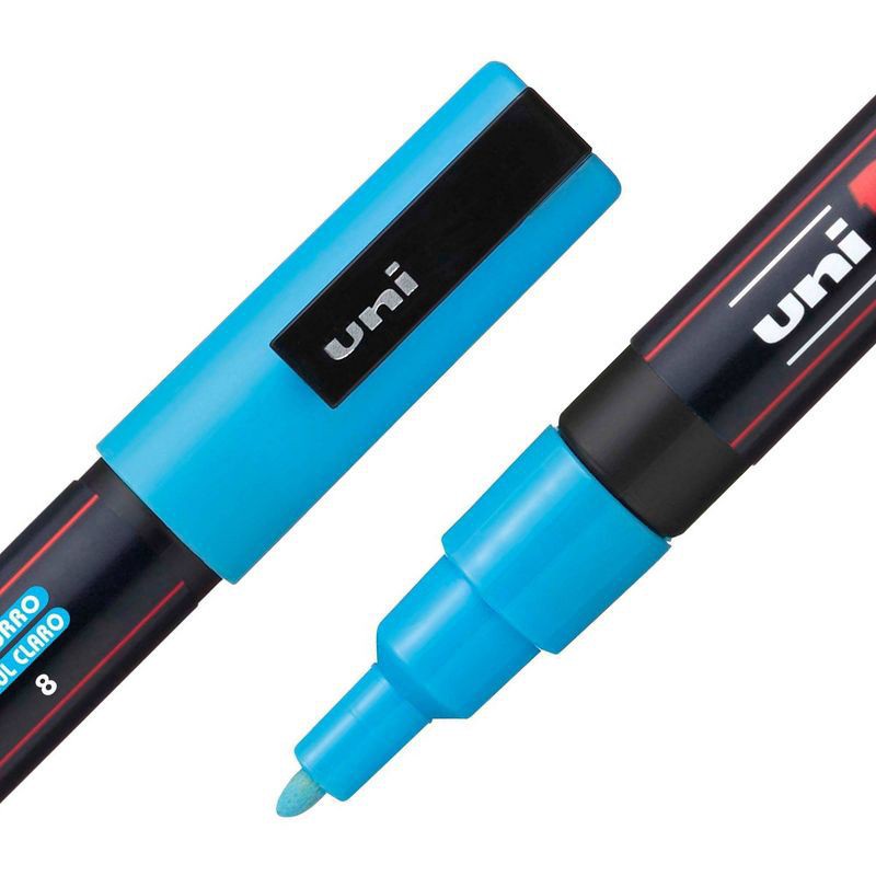 slide 10 of 13, uni-ball 3m Water-Based Paint Markers, Reversible Fine Tip, Assorted Colors, Pack Of 8 Markers, 8 ct